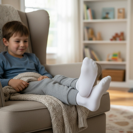 Crew Socks 12 Pairs/pack  Kids' 4-7 years Thin White