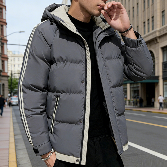 Men's Winter Jacket Grey L - 4XL