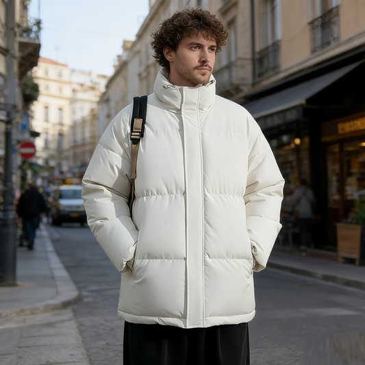 Men's Winter Jacket White XL - 4XL