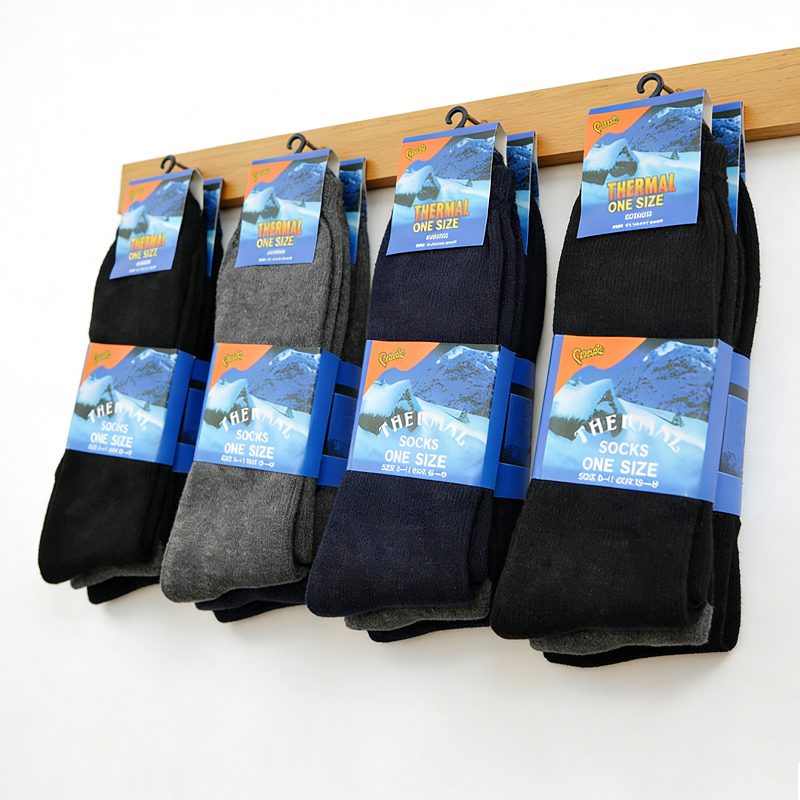 (12 Pairs) Warm Winter Thermal Socks Size 6-11