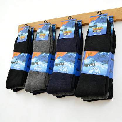 (12 Pairs) Warm Winter Thermal Socks Size 6-11