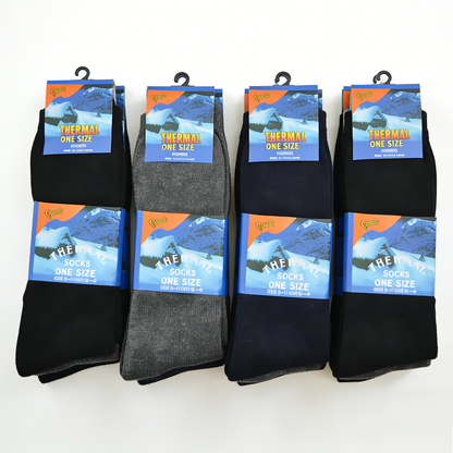 (12 Pairs) Warm Winter Thermal Socks Size 6-11