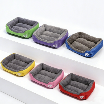 54cm Colourful Calming Dog Bed Warming Washable M