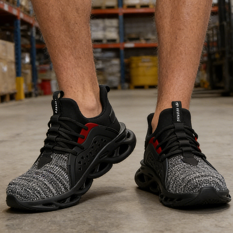 Steel Toe Work Shoes Safety Sneakers Industrial Shoes Lightweight Puncture Proof