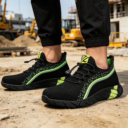 Steel Toe Summer Work Shoes Anti Piercing Lightweight Sneakers Hiking Shoes