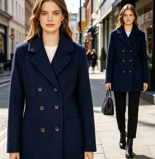 Wool Blend Jacket Women Size - L