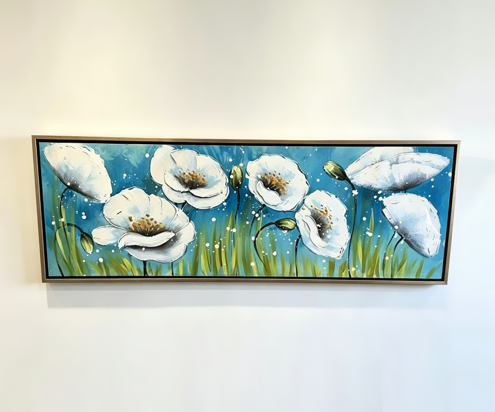 55*155cm Framed Modern Art Oil Canvas