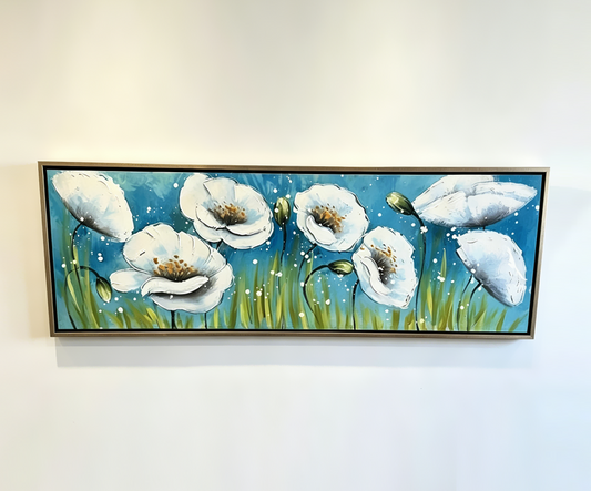 55*155cm Framed Modern Art Oil Canvas