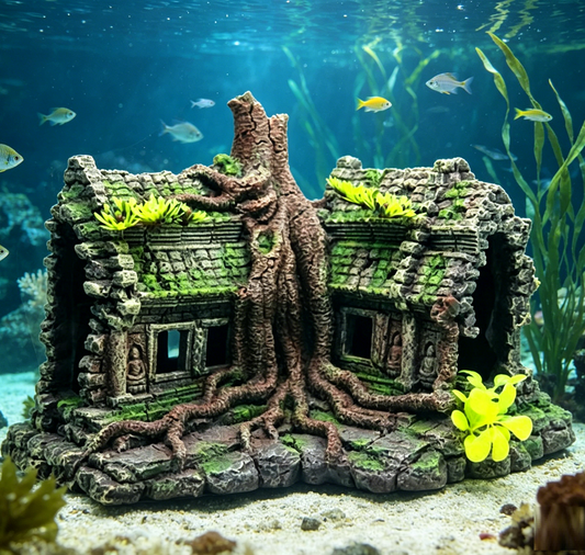 Fish Tank Decoration / Aquarium Ornament, TREE HOUSE