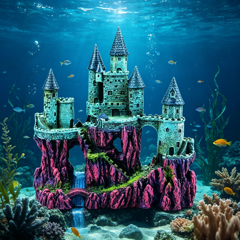 Fish Tank Decoration / Aquarium Ornament, CASTLE