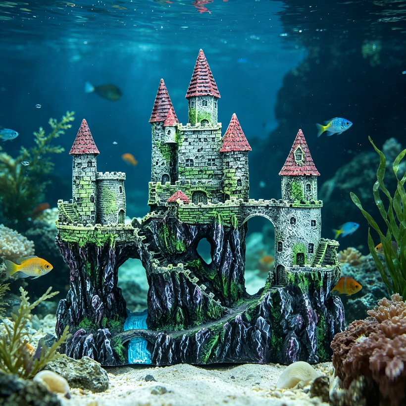 Fish Tank Decoration / Aquarium Ornament, CASTLE