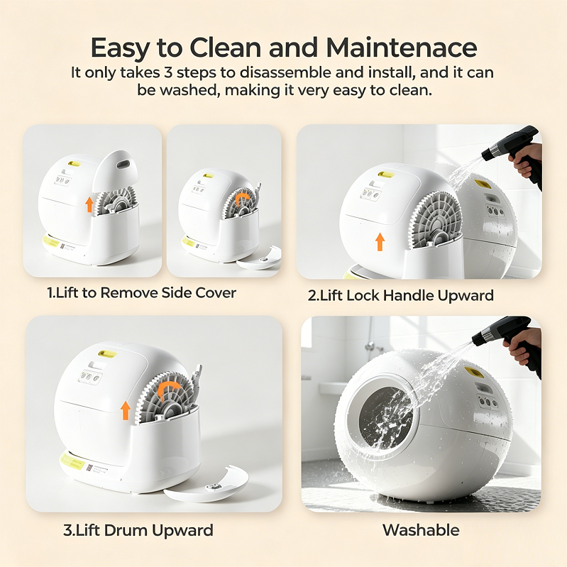 Automatic Self-Cleaning Smart Cat Litter Box