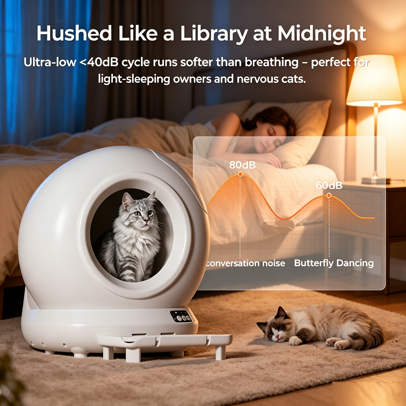 Automatic Self-Cleaning Smart Cat Litter Box