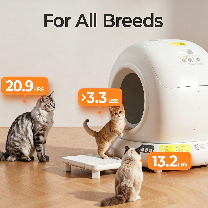 Automatic Self-Cleaning Smart Cat Litter Box