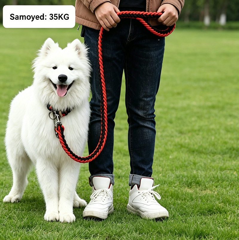 Strong Dog Leash Climbing Rope Threaded Pet Training
