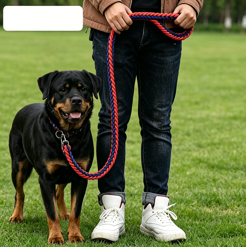 Strong Dog Leash Climbing Rope Threaded Pet Training