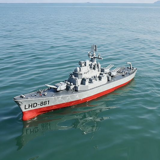 60cm Large RC Battleship 1:390 2.4G Gift Toy for Kids and Adults