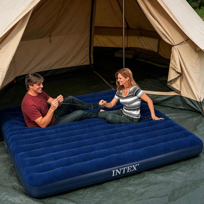 Classic Downy inflatable mattress 183 x 203 x 25cm INTEX 64755