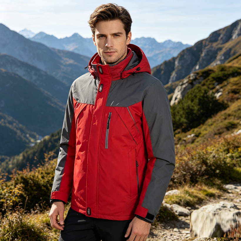 Thermal Mountain Waterproof Fleece Ski Jacket Windproof Rain Jacket