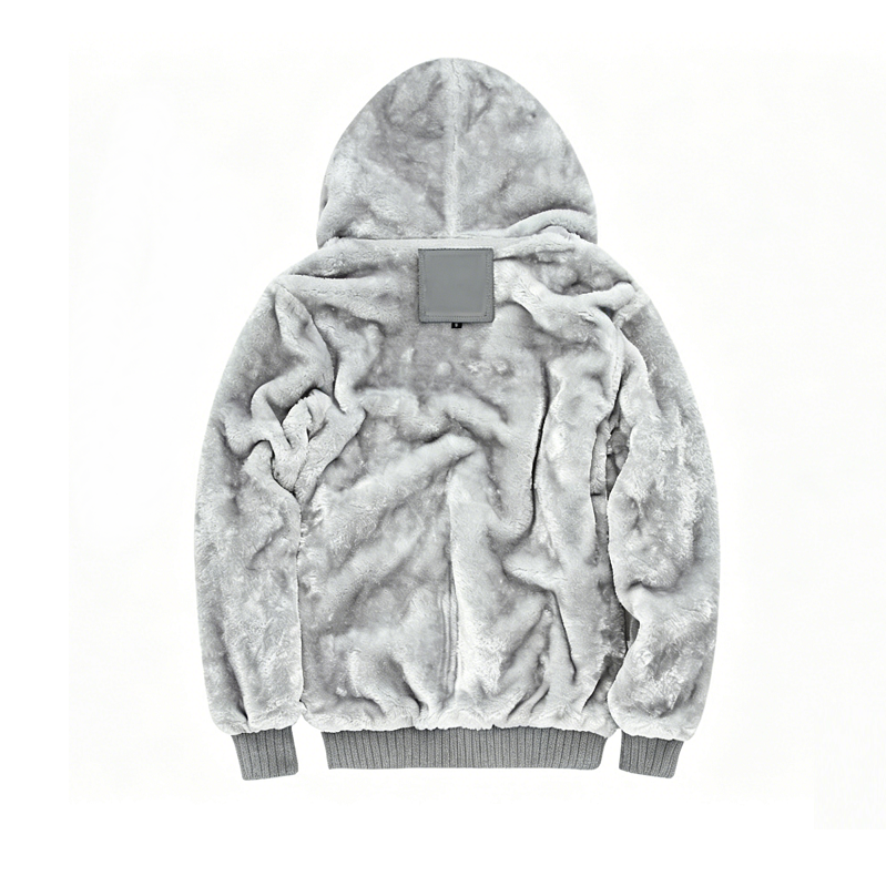 Fleece Lining Thermal Hood Jacket Size