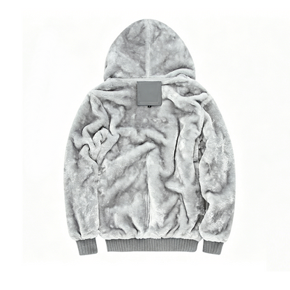 Fleece Lining Thermal Hood Jacket Size