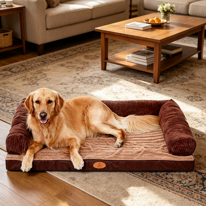 100 x 80cm M Pet Sofa Bed with Cushioned Support
