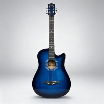 BLUE 38" Wooden Acoustic Guitar