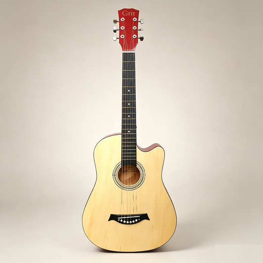 WOOD PATTERN 38" Wooden Acoustic Guitar