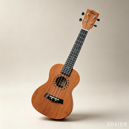 23" Student Soprano Ukulele Fitted Wooden Guitar - WOOD PATTERN