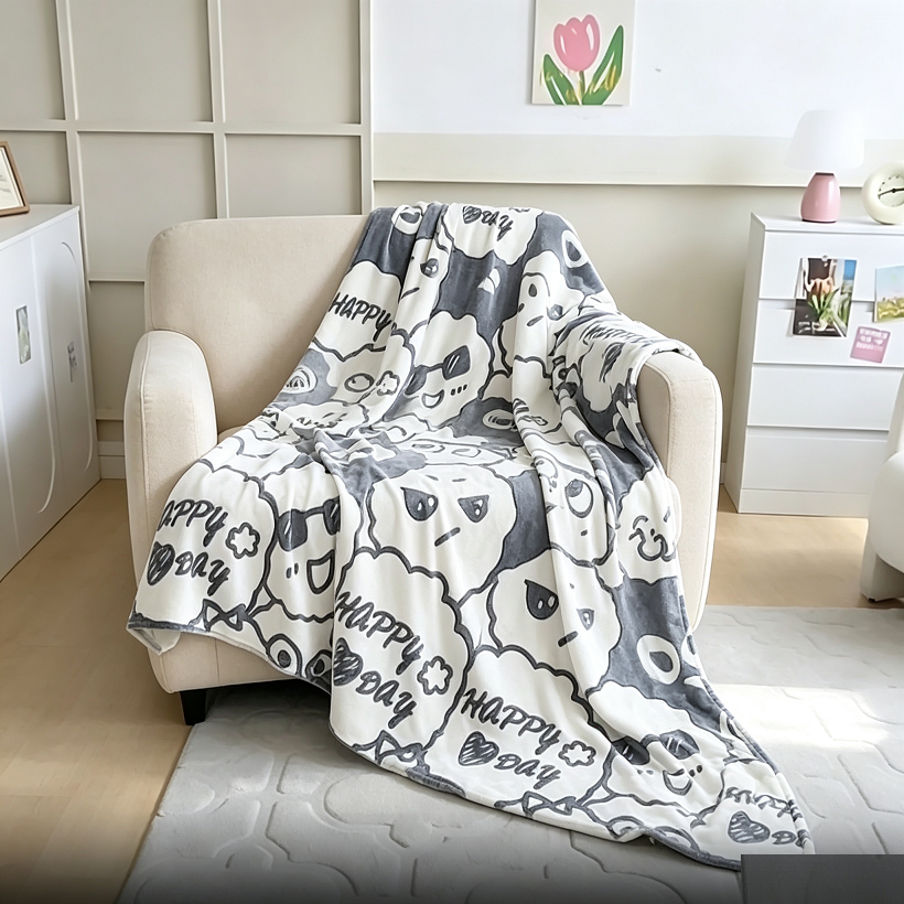 Throw Blankets for Couch & Bed Cozy Fuzzy Blanket Super Soft 200*230cm