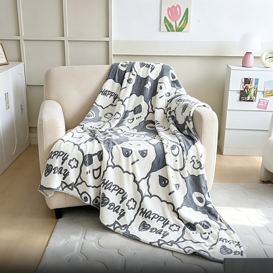 Throw Blankets for Couch & Bed Cozy Fuzzy Blanket Super Soft 200*230cm