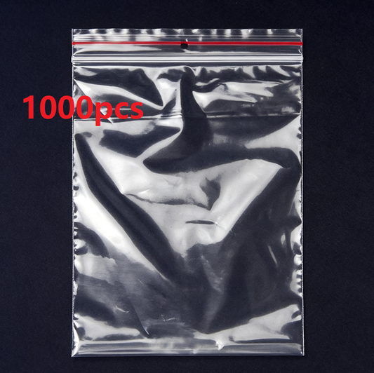 1,000 * (130X200MM) Resealable Clear Plastic Bags