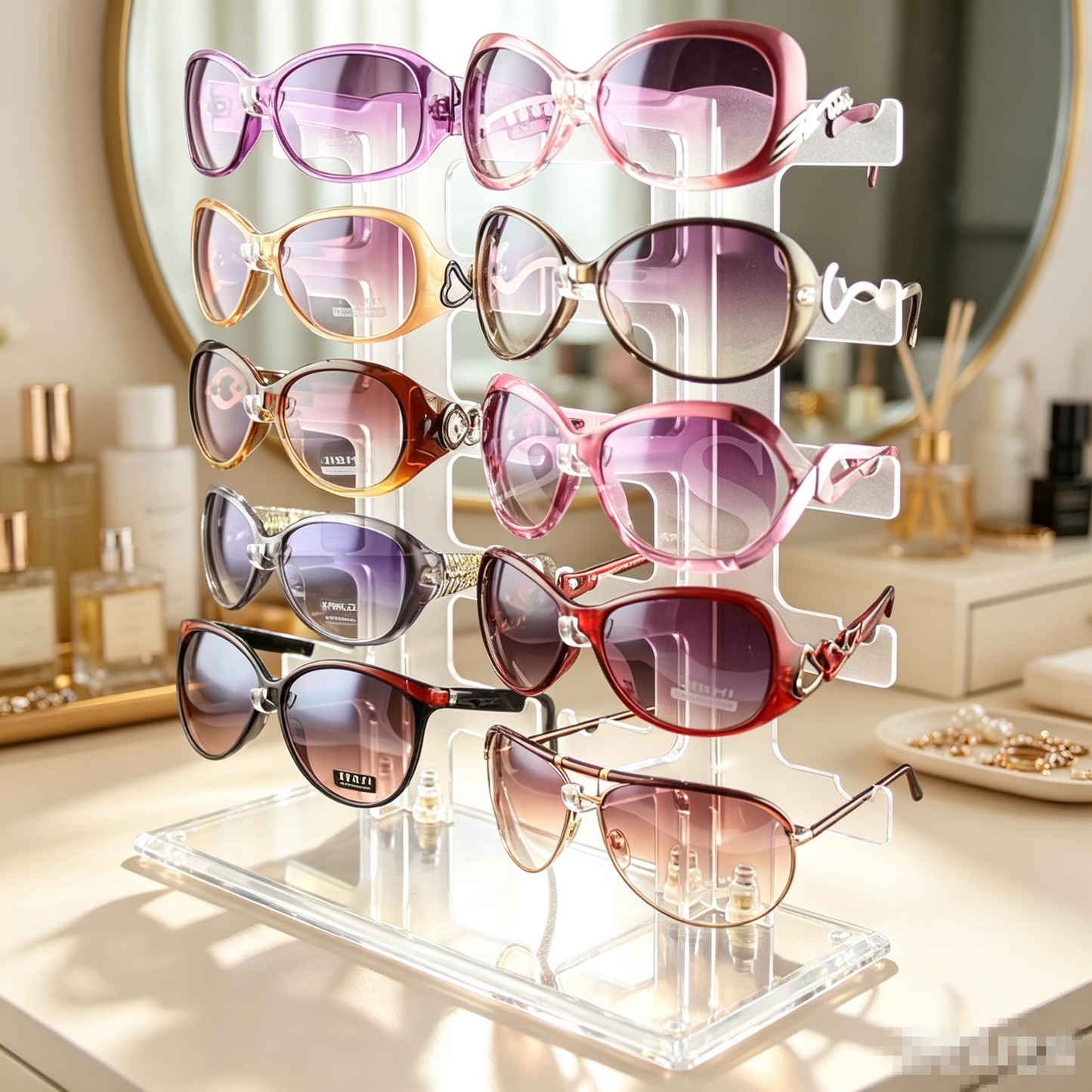 10 Pair Acrylic Sunglasses Glasses Retail Shop Display Unit Stand Holder