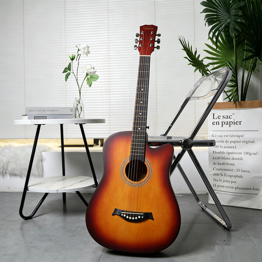 38" Wooden Acoustic Guitar