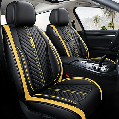 Car Seat Cover Faux Leather Cushion 5 Seater Full Set Front Rear Premium Quality