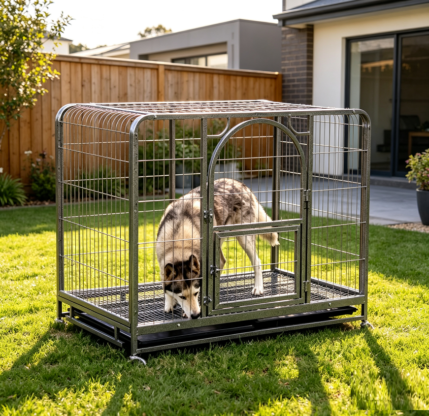 110CM XL Metal Pet Cage with Wheels