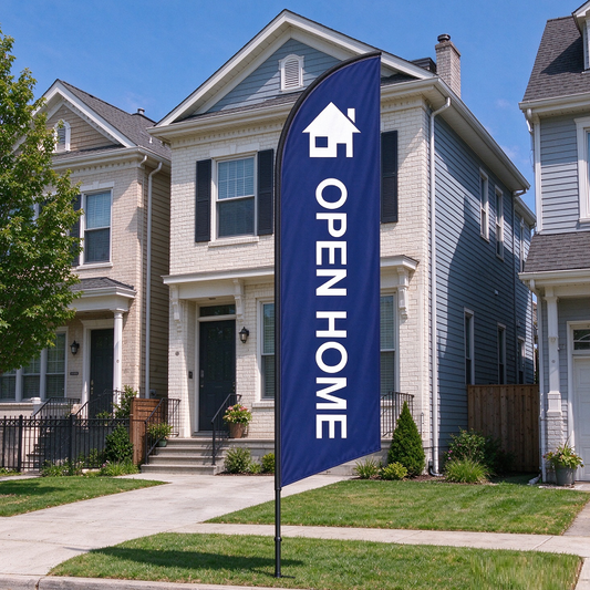 Open-Home Pre-print Double Sided Feather Banner Flag Business Commercial