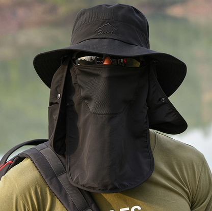 Sun Hat Wide Brim Bucket Outdoor Fishing Hiking Cap UV Protection