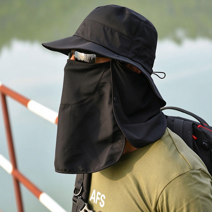 Sun Hat Wide Brim Bucket Outdoor Fishing Hiking Cap UV Protection