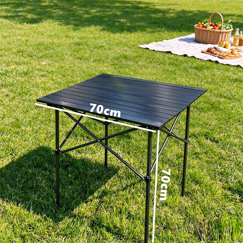 Square Portable Folding Camping Table 70x70x70cm Picnic BBQ Tea Table NZ Stock