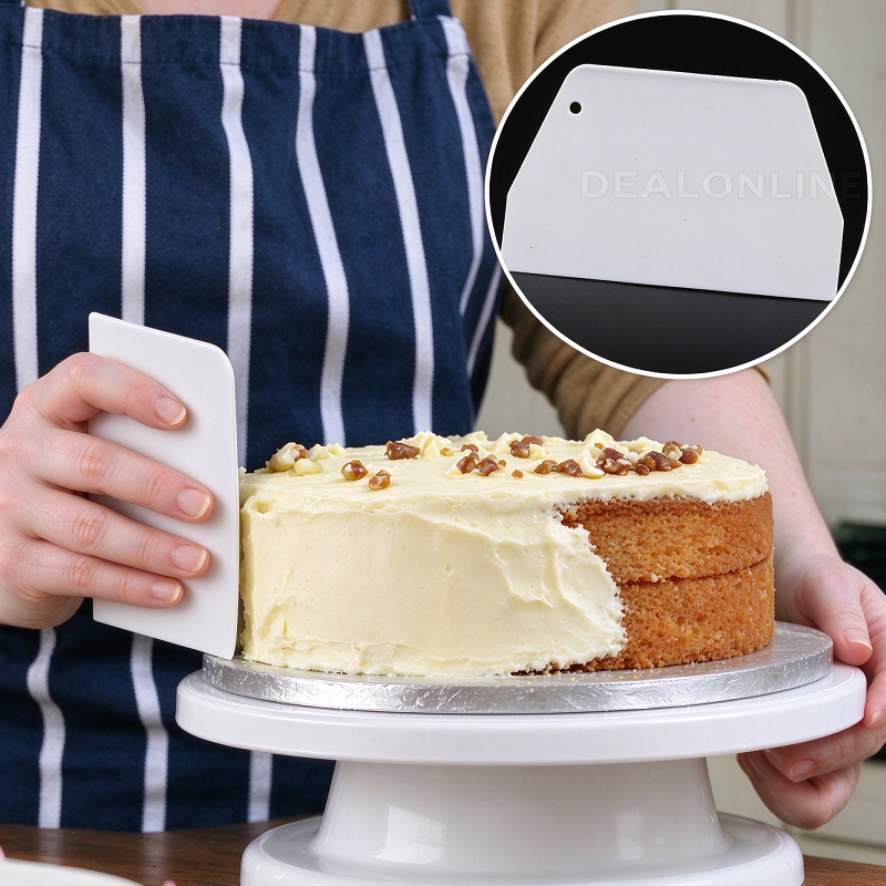 Plastic Cake Scraper/Cutter - SMALL