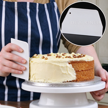 Plastic Cake Scraper/Cutter - SMALL