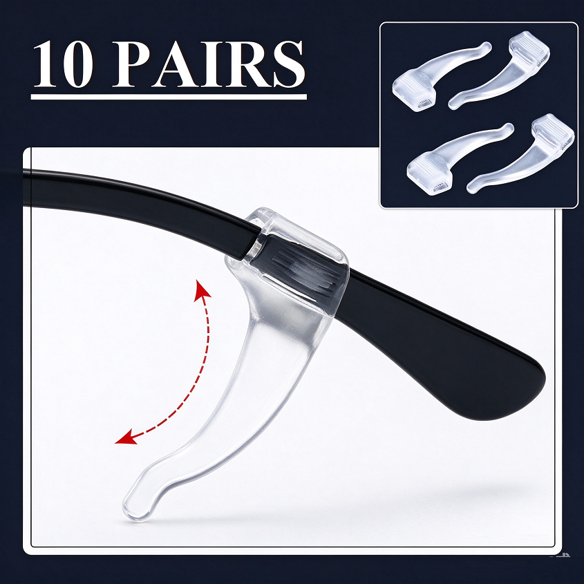 Glasses Ear Grips Anti Slip Silicone Ear Hooks Spectacle Retainers Stop Glasses Slipping