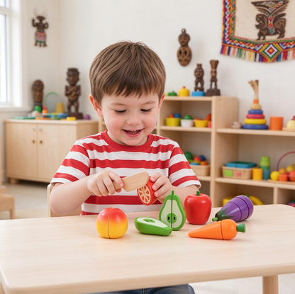 Wooden Magnetic Cutting Fruit Vegetable