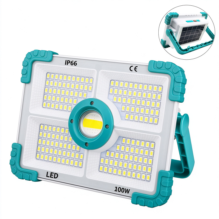 Solar Camping Lantern Portable LED Solar Light Rechargeable Waterproof