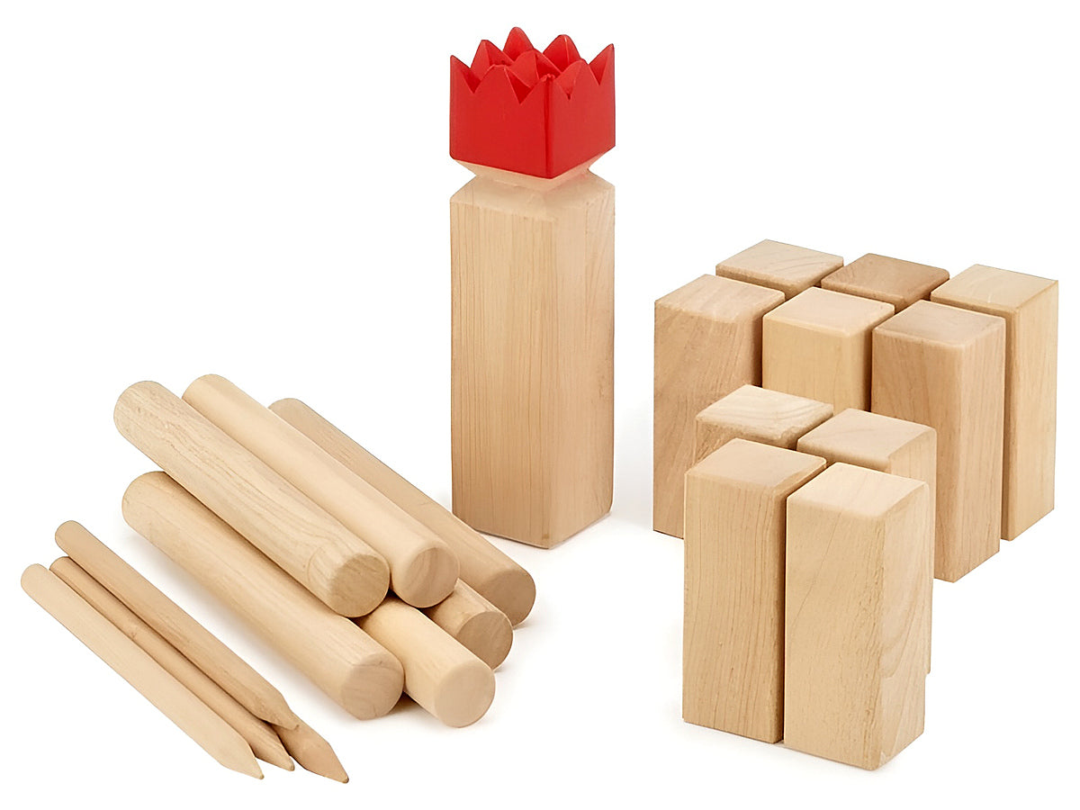 Outdoor Lawn Kubb Game Set