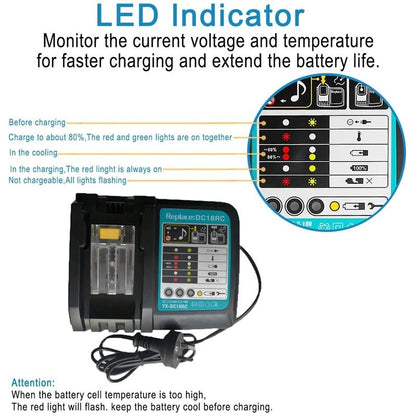 Makita Battery Charger Replacement DC18RC Battery Charger