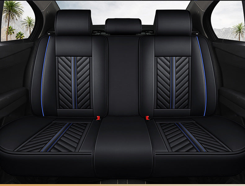 Car Seat Cover Faux Leather Cushion 5 Seater Full Set Front Rear Premium Quality