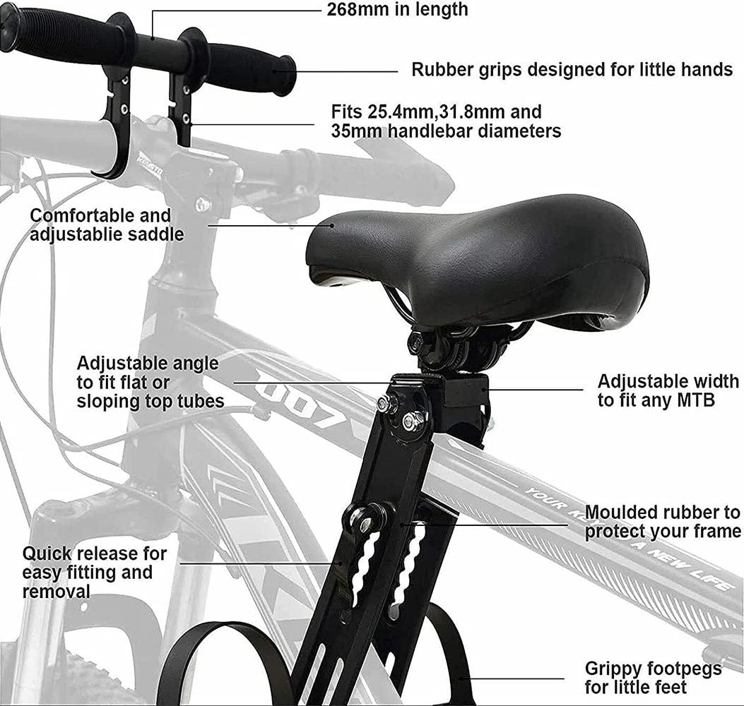 Kids front mount bike seat & Handlebar Seat Child Bike Seat