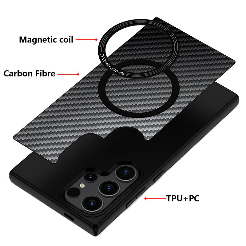 Scott Plus Series Shockproof Magnetic Compatible with Samsung Galaxy S24 Plus 2024 Case